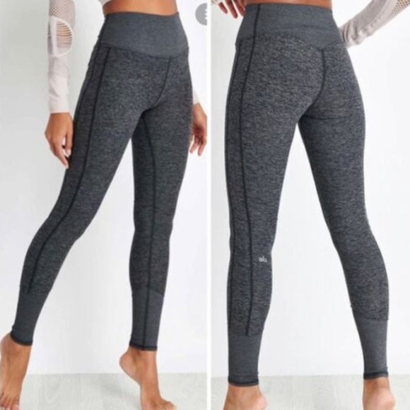 ALO Yoga Pants - Alo Yoga Alo-Soft High Waist Lounge Legging Dark Heather Gray Women’s Size Small